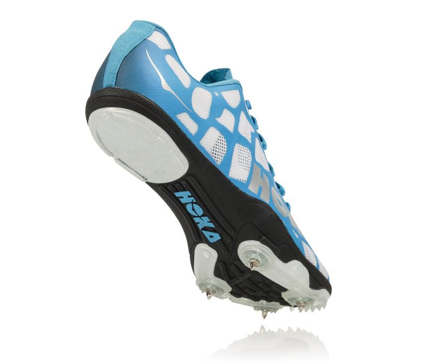 Hoka One One Spikes Dames - Rocket X - Wit/Blauw - QM1856342